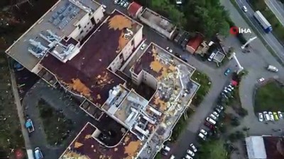 kacis -  Antalya’da hastaneyi vuran hortum güvenlik kamerasında  Videosu