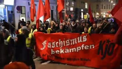Avusturya’da aşırı sağcı parti karşıtı gösteri 