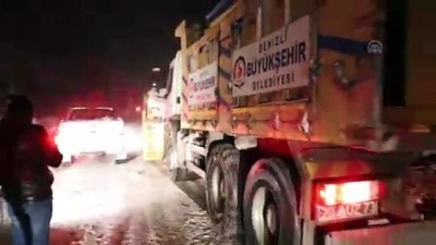 guvenli bolge - GÜNCELLEME - Yollar kapanınca vatandaşlar kayak merkezinde mahsur kaldı - DENİZLİ  Videosu