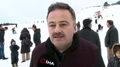 naylon poset -  Kayak merkezi açılmadan insan akınına uğradı Videosu