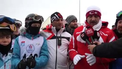 kayak yarismasi - Yıldız Dağı'nda geleneksel kayak yarışması yapıldı - SİVAS  Videosu