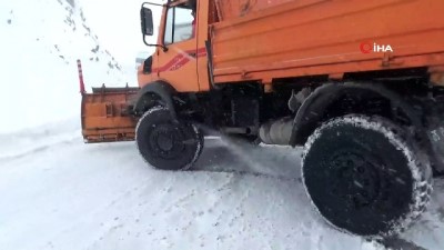  Van-Bahçesaray yolu kar nedeniyle ulaşıma kapandı