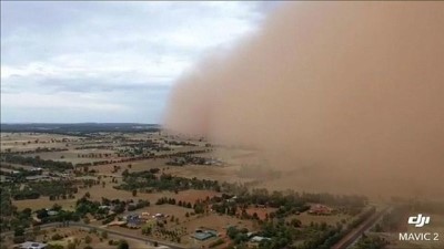 kum firtinasi - Avustralya: Yılın son günü devasa kum fırtınası  Videosu