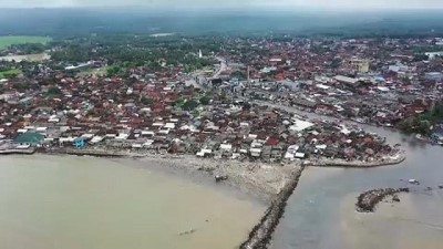 tsunami felaketi - Endonezya'daki tsunaminin etkisi drone ile görüntülendi Videosu