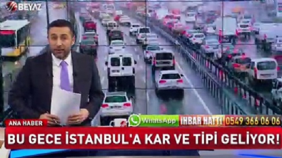 İstanbul'a kar ve tipi geliyor