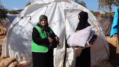  Çadırlarda yaşam mücadelesi veren Suriyeli ailelere 7 bin battaniye dağıtıldı