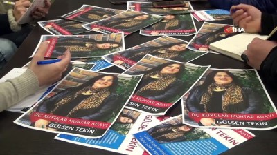  Kadın muhtar adayı çalışmalarına başladı 