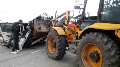 aktuel -  Karayolunda kepçe dehşeti saniye saniye kamerada Videosu