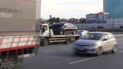 trafik kazasi -  Okmeydanı’nda zincirleme kaza  Videosu