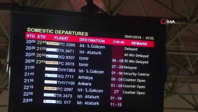  Sağanak yağış Adana’da uçak seferlerini iptal ettirdi