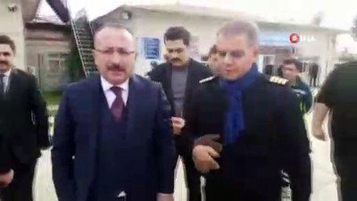  Vali Atik, havaalanında incelemede bulundu