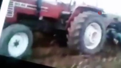 adli tip - Binmeye çalıştığı traktörün altında feci şekilde can verdi...O anlar saniye saniye kaydedildi  Videosu