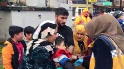  13 yaşındaki çocuğa ana yolda otomobil çarptı 