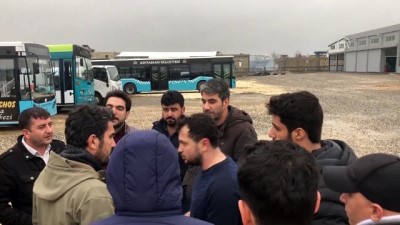 Adıyaman'da otobüs şoförleri ile öğrenciler arasında kavga 