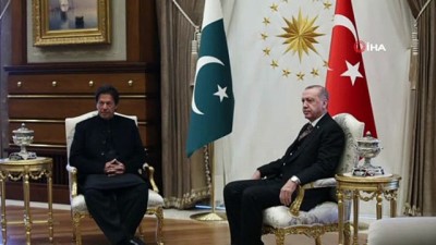  Cumhurbaşkanı Erdoğan, Pakistan Başbakanı Khan’ı kabul etti 