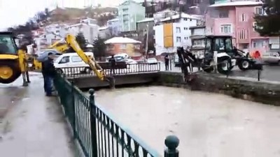 Havza'da yağışlar dereyi taşma noktasına getirdi - SAMSUN 