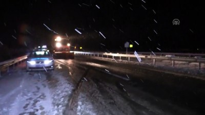 Karabük'te kar yağışı 