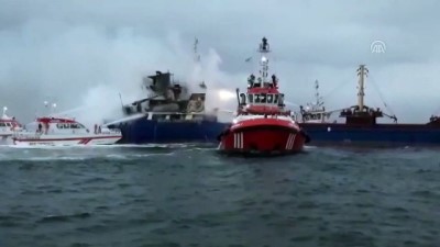 sahil guvenlik - Pendik açıklarında bir gemide yangın çıktı (2) - İSTANBUL  Videosu