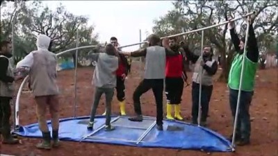 Suriye'de sel mağduru ailelere çadır yardımı -ATME KAMPI 