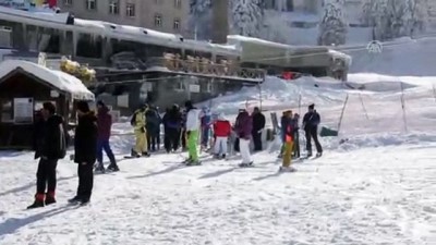 kar yagisi - Uludağ'da kar kalınlığı 1 metreyi geçti - BURSA  Videosu