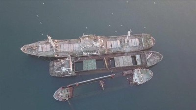 batik gemi -  | Yunanistan suları batık gemilerden arındırılıyor Videosu