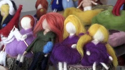 Hobi olarak başladığı keçe ekmek kapısı oldu - ANTALYA 