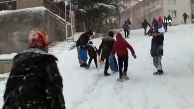 kar yagisi -  Başkent’te kar'ın tadını çocuklar çıkardı  Videosu