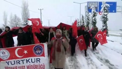 kar yagisi -  - Beyşehir’de Sarıkamış şehitleri kar yağışı altında anıldı  Videosu