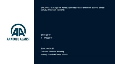 Sakarya'da tekne alabora oldu: 2 yaralı 