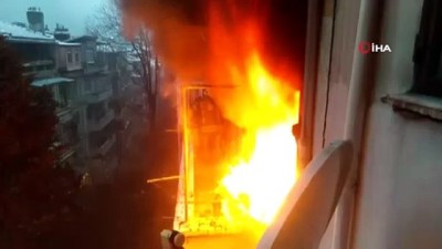  Şişli'de 6 katlı binada yangın 