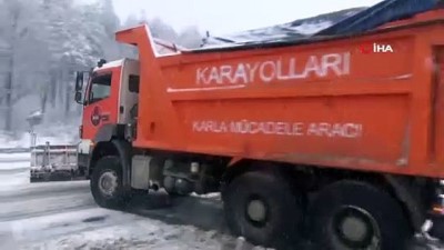 kar yagisi -  Bolu Dağı’nda kar yağışı devam ediyor  Videosu