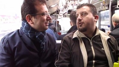 İmamoğlu piyangoyla metrobüs alma hayalindeki vatandaşla Çağlayan hattında: Sürprizimiz olacak