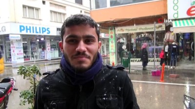  İslahiye‘ye mevsimin ilk karı düştü 