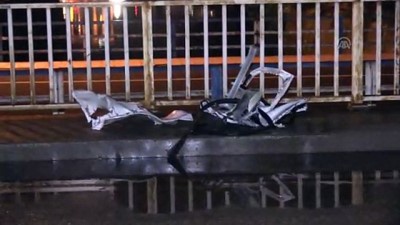 Parçalanan otomobilden yara almadan çıktı - ADANA 