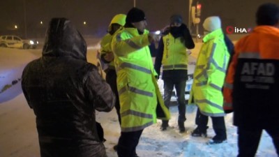 kar yagisi -  Kar ve tipi nedeniyle kapatılan yollar kontrollü olarak açıldı  Videosu