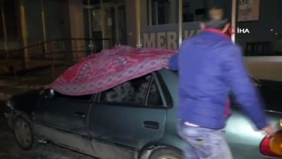 kilimli -  Kars’ta araçlara battaniyeli ve kilimli önlem  Videosu