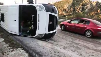 Okul servisi devrildi - MUĞLA