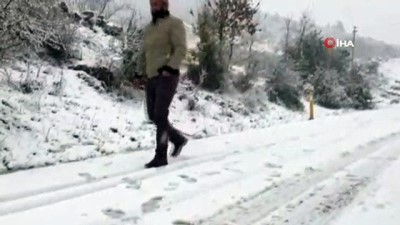 kar yagisi -  Osmaniye’nin yüksek kesimleri beyaza büründü  Videosu