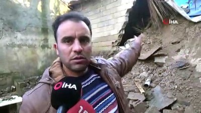  Sağanak yağmur sonrası ev çöktü, evdeki 4 kişi son anda kurtuldu 