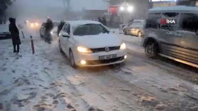  Sürücülerin karla imtihanı 