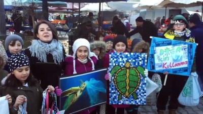 semt pazari -  Tavşanlı Ahmet Uluçay Bilim ve Sanat Merkezi öğrencilerinden 'poşet kullanmıyoruz' etkinliği  Videosu