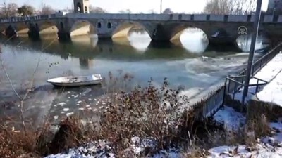 sinema filmi - Tunca Nehri kısmen dondu - EDİRNE  Videosu