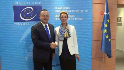  - Bakan Çavuşoğlu, Avrupa Konseyi Genel Sekreteri Buric ile görüştü 