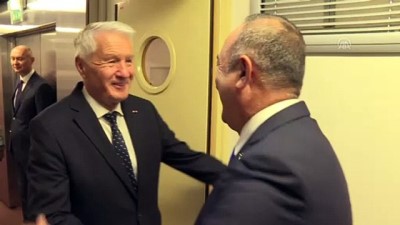 Dışişleri Bakanı Çavuşoğlu, Avrupa Konseyi eski Genel Sekreteri Jagland ile görüştü - STRAZBURG 