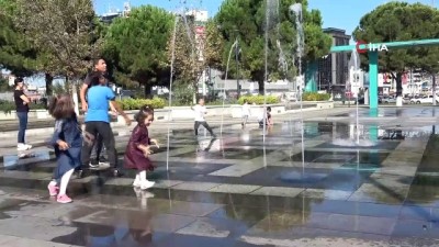  Yaz bitti çocukların su sevgisi bitmedi 