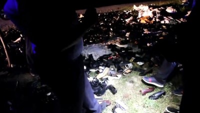 zabita - Yol kenarında yaklaşık 200 çift ayakkabı bulundu - SAMSUN  Videosu