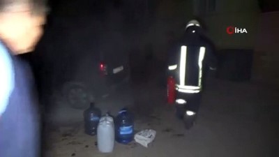 otomobil yangini -  Otopark'taki otomobil yangını korkuttu  Videosu