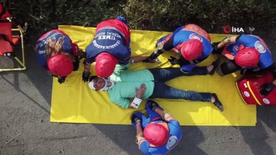 tatbikat -  Nefes kesen deprem tatbikatı  Videosu