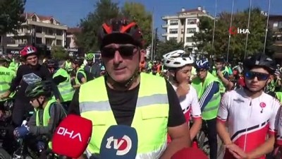 baglama -  400 Bisikletçi Mehmetçiğe destek için pedalladı Videosu