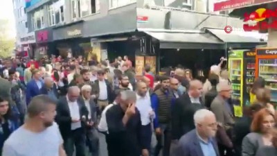 polis mudahale -  Beşiktaş'ta uyarılara rağmen slogan atan HDP'lilere polis müdahalesi Videosu